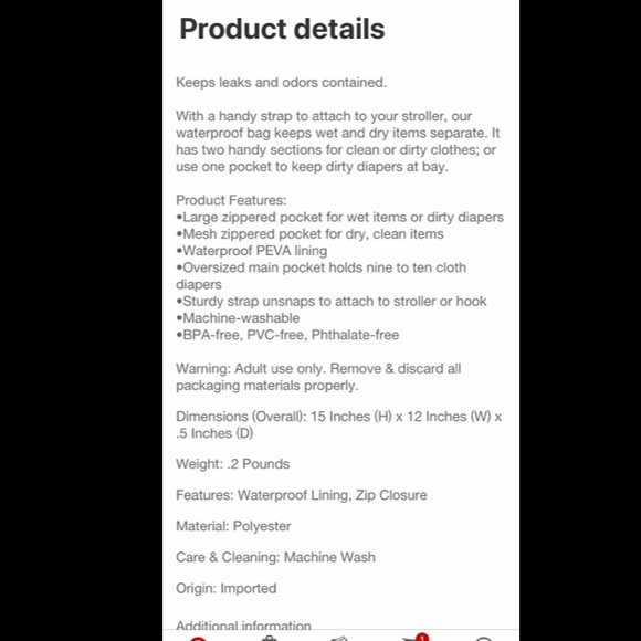 Skip Hop Chevron Diaper Clutch and Changing Station with Wet Dry Bag - Picture 4 of 10